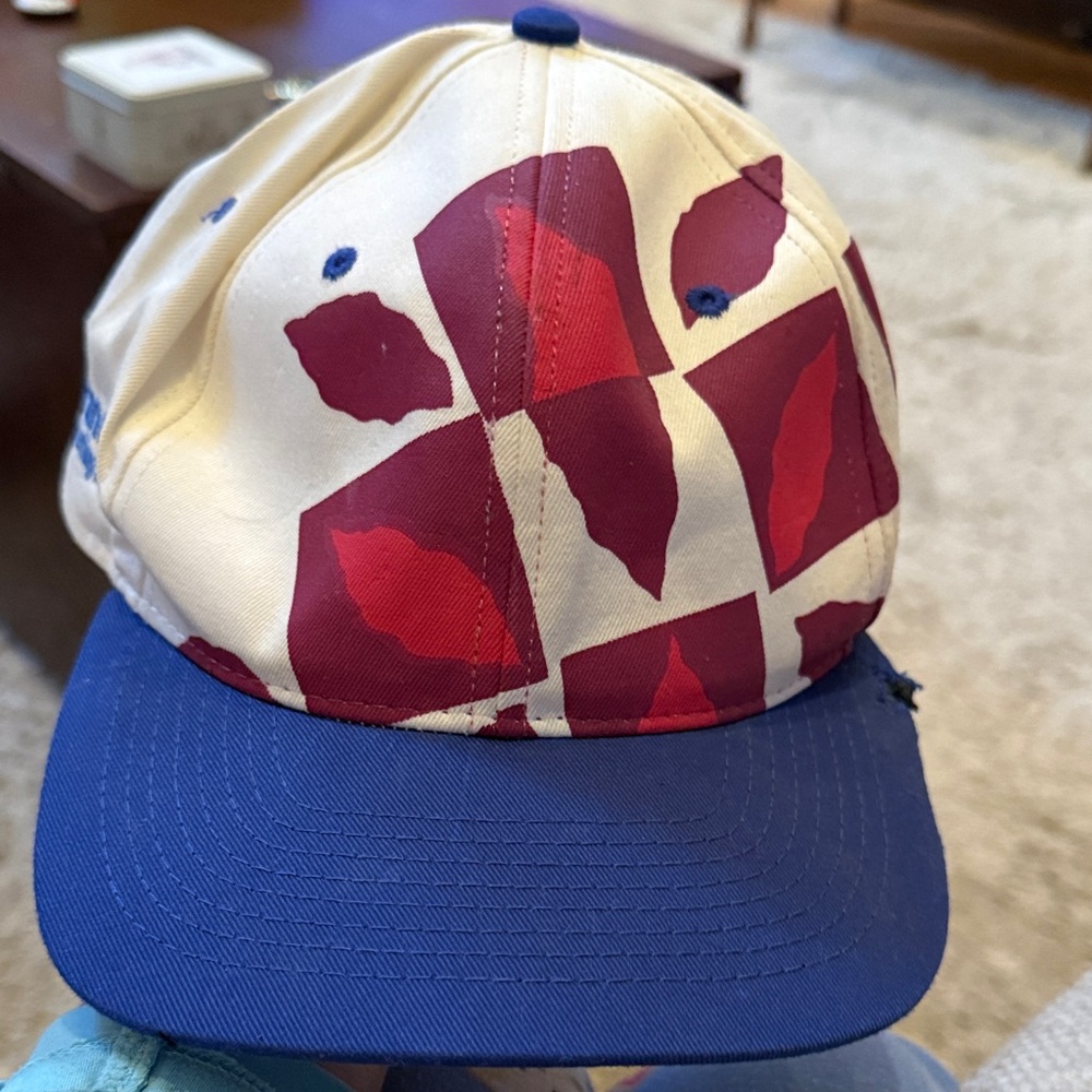 Vintage Hanes Olympic games collection Atlanta 1996 Geometric Cap with Blue Brim